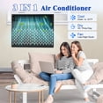 thumbnail image 6 of 8100BTU U-Shaped Window Air Conditioner, Ultra-Quiet Saddle AC Unit with 6 Modes, Adjustable Window Kit, Washable Filter, Remote Control & 24H Timer, 6 of 8