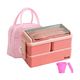 thumbnail image 1 of Lunch Box  Bloosom 2 Niveles Loncheras Topper 1400ml+ Bolsas+ Taza Rosa, 1 of 4