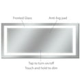 thumbnail image 2 of Dyconn Faucet Edison Tri-Color Horizontal/Vertical Wall Mounted Backlit LED Bathroom Vanity Mirror with Touch ON/OFF & Anti-Fog Function (88"W X 38"H), 2 of 6
