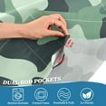 thumbnail image 3 of Yayeee Kitchen Curtains Tier Pair Light Filtering 27"x36" Rod Pocket Short Cafe Window Panel, Forest Camouflage Pattern, 3 of 7