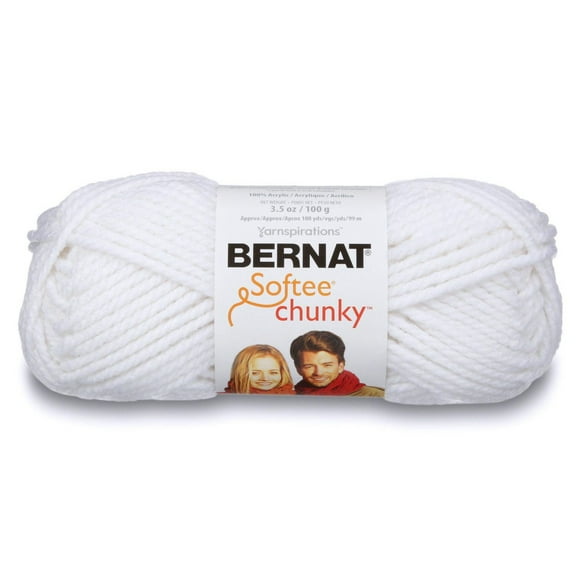 Bernat® Fil Softee® Chunky™, Acrylique #6 Super Volumineux, 3,5oz/100g, 108 Yards Fil acrylique #6 super volumineux
