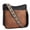 black-With-Brown, variant on Crossbody Bags for Women Trendy Vegan Leather Hobo Purses Shoulder Handbags Wide Shoulder Strap