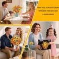thumbnail image 3 of INSOON Sunflower Flower Building Set with LED Light, 1011 PCSBotanical Bouquet Building Blocks DIY Floral Arrangement Kit with Vase for Home Decor, 3 of 10
