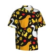 thumbnail image 2 of Kll Men'S Hawaiian Shirt Short Sleeve Button Down Beach Shirts-Farm Goose, 2 of 8