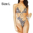 thumbnail image 2 of Traje de baño de una pieza para mujer Bikini sexy con estampado de leopardo traje de baño de una pieza, 2 of 6
