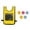 Yellow, variant on Anmrize Outdoor Toy, Sticky Ball Game, Dodgeball Target Game Set: 5 Soft Fleece Tag Balls With 1 Sticky Vests, 2-Player Game for Adult Indoor and Outside Play and Sports Activities Toys, Yellow