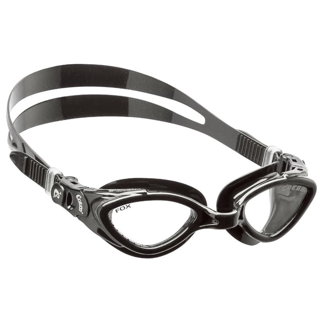 Goggle Adulto CRESSI Fox Negro Lentes Transparentes