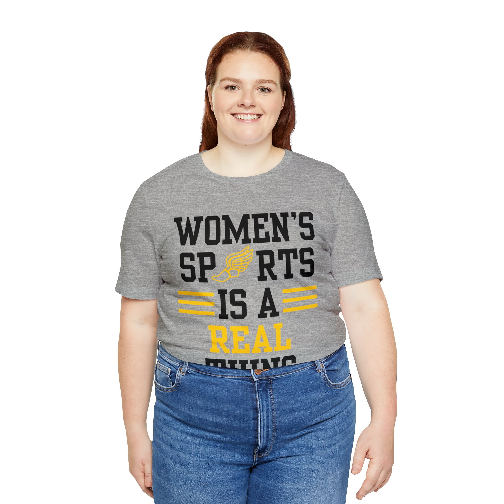DJH Apparel | Women's Sports Is A Real Thing Track & Field Unisex Tshirt