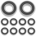 thumbnail image 1 of WEUVEB 10Ud Rodamientos De Bolas Pequeños Doble Para Máquinas Eléctricas Y Aplicaciones En Casa, 1 of 6