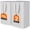 White, variant on HAWQP 2 Pack Laundry Hampers Large Collapsible Laundry Baskets, Freestanding Waterproof Clothes Hamper with Easy Carry Handles in Laundry Room Bedroom Bathroom College Dorm,White 2 x 75L