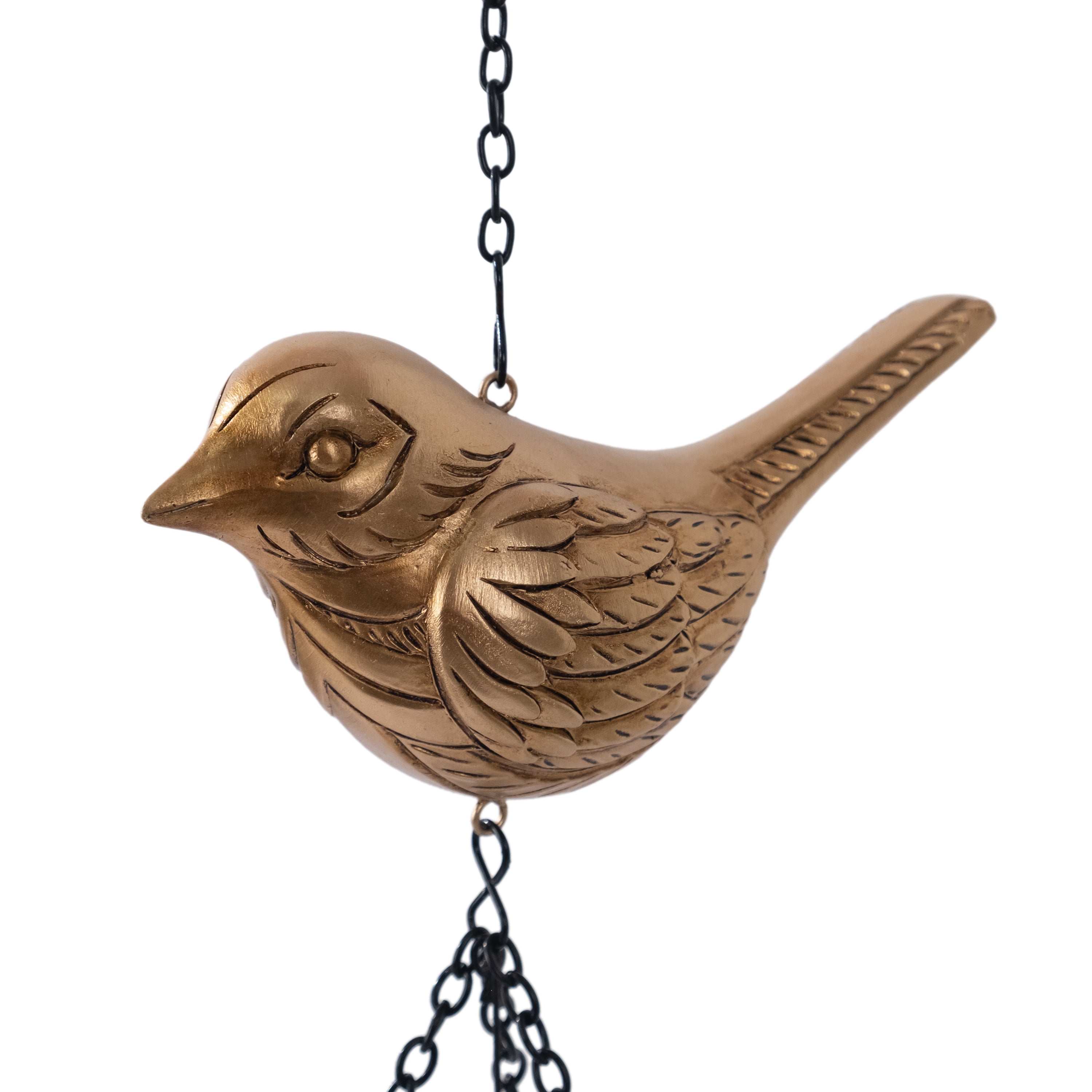 Mainstays Golden Bird Resin and Metal Outdoor Wind Chime
