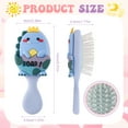 thumbnail image 2 of Abaima 2 Pack Toddler Hair Brush, Mini Hair Brush for Kids, Baby Detangler Brush for Straight Curly Thick Hair, Cute Travel Brush for Boys and Girls - Dinosaurs Brush with Air Cushion, 2 of 7
