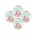 thumbnail image 7 of 15 Inch Round Placemats Set of 4, Easter Non Slip Heat Insulation PP Table Mats, Cute Rabbits Eggs Flowers Leaf Butterflies Watercolor Washable Place Mats for Kitchen Dining Party Table Decor, 7 of 7