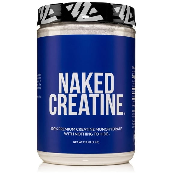 Naked Creatine Monohydrate, Unflavored Micronized Creatine Powder Supplement, 1KG 200 Servings