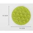 thumbnail image 3 of DOLITY heat insulation pad mat table suction cup coaster Green, 3 of 3