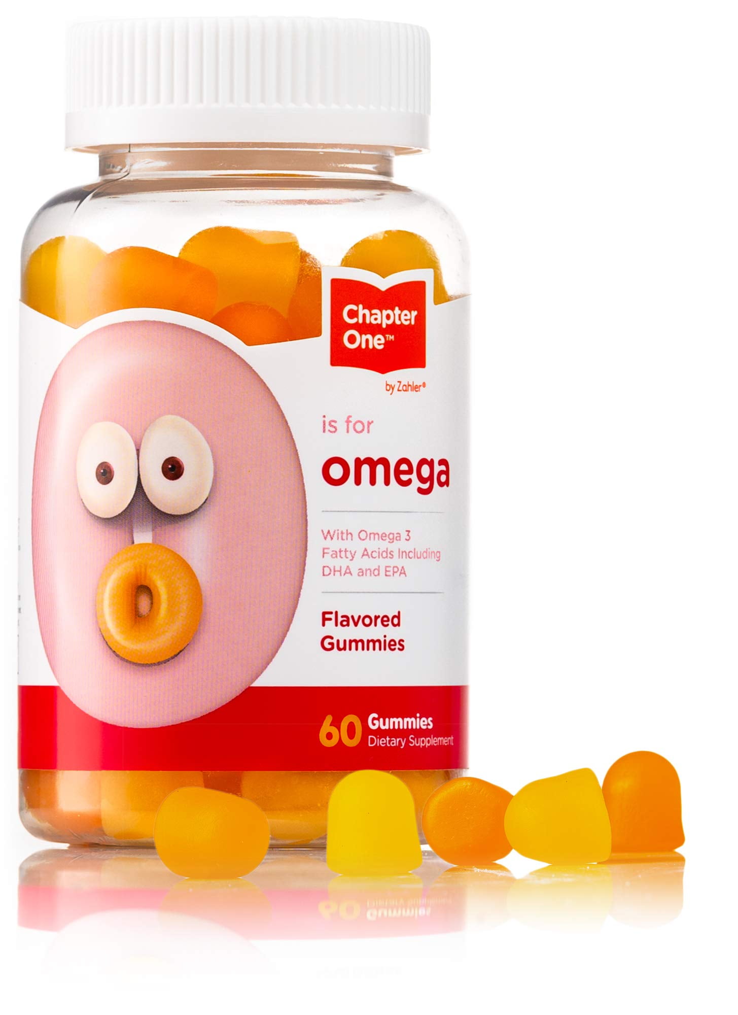 Chapter One Omega Gummies, Chewable Omega 3 Gummies for Kids, Kosher
