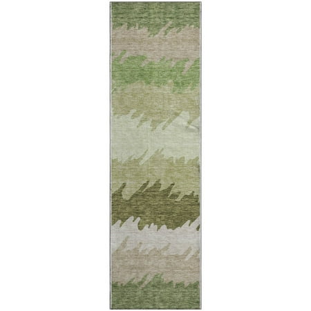 Dalyn Rugs Premium Machine Washable Mayfield AMF736 Green 2 3 x 7 6 Runner Rug