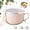 Pink, variant on Set of (4) 25-Oz Mug Meals W/Lid-Its, 2026 new 25 oz mug meals with lids, Round Holiday Meal Mugs for Coffee, Soups, Stews (Pink)