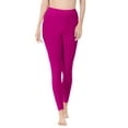 thumbnail image 3 of ClothingAve. Womens Essential Ultra Soft Stretchy Moisture-Wicking Workout Leggings Loungewear Magenta X-Large, 3 of 7