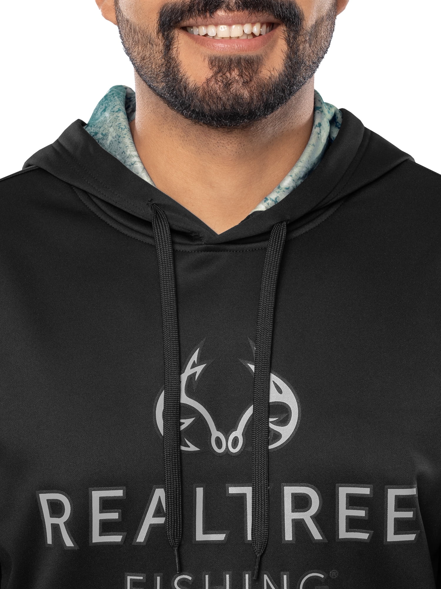 Realtree Fishing Men's Logo Performance Hoodie, Size S-4XL