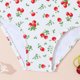 thumbnail image 4 of Traje de baño de una pieza para mujer, conjuntos de bikini para mujer y niños, traje de baño de verano con estampado de manga corta para vacaciones en la playa para niños, top de poliéster, 4 of 7