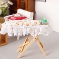 thumbnail image 5 of Miniature Ironing Table and Iron for 1/12 Dollhouses Ironing Board Collectible Dollhouses Furniture Accessories, 5 of 9