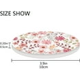 thumbnail image 4 of Coolnut Pink Flowers Round Cup Coaster with Ceramic Stone and Cork Base 1PCS, Absorbent Cup Mats, Cup Protection Mat for Home , Kitchen and Bar6 Home Decor Gifts, 4 of 6