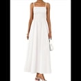 thumbnail image 3 of Vestidos Largos de Verano para Mujer, Vestido Informal con Tirantes Finos, Fruncido, Corte A, y Fluido. M, 3 of 7