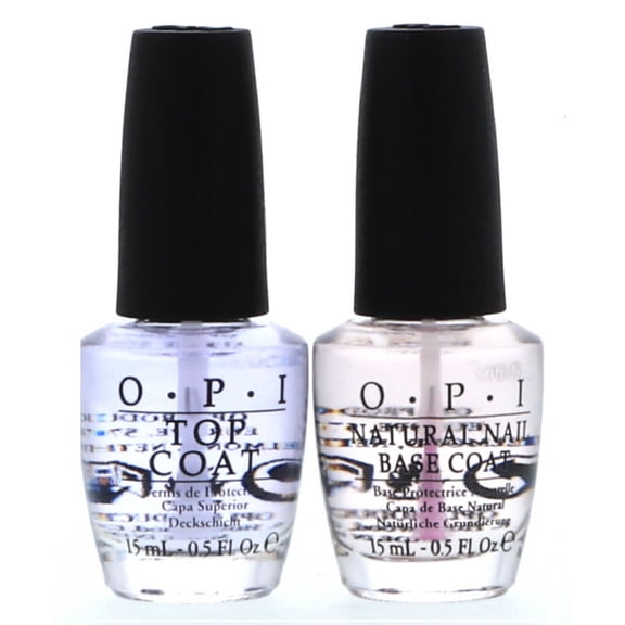 OPI Natural Base Coat Nail Polish, 15 ml / 0.5 oz NTT10 1 Pc, OPI Top Coat Nail Polish, 15 ml / 0.5 oz NTT30 1 Pc