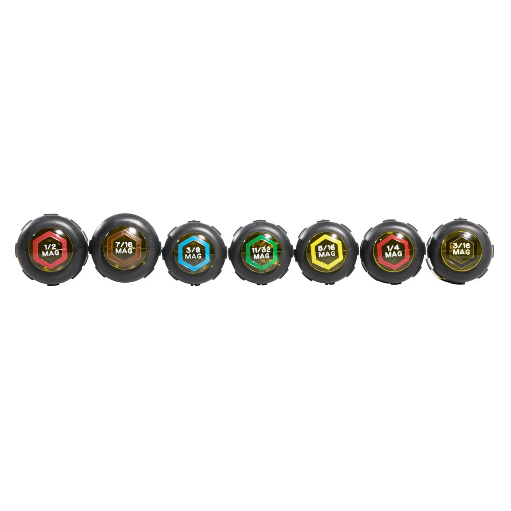 Klein Tools 647M Magnetic Nut Driver Set 6-Inch Shafts, 7 Pc
