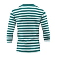thumbnail image 7 of DIOAZUD Men's Striped 3/4 Sleeve Shirts Summer Casual Crew Neck Shirt Lightweight Big and Tall T-Shirts for Daily Wear, 7 of 7