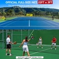 thumbnail image 1 of Portable Pickleball Net System 22ft Adjustable Indoor/Outdoor Pickle Ball Net for Backyard Indoor, 1 of 7