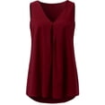 thumbnail image 5 of Women's V-Neck Tee with Sleeveless Dressy Casual Shirts 2026 Spring Summer Tank Tops, 5 of 8