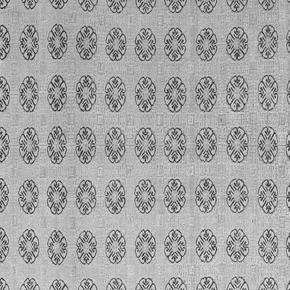 Ahgly Company Indoor Square Abstract Gray Modern Area Rugs, 3' Square