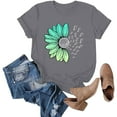 thumbnail image 5 of Basic T Shirts for Women Everyday Casual Loose Fit Summer Short Sleeve, 5 of 6