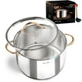 thumbnail image 1 of Olla Stock Ciwete de 7,5 L de acero inoxidable tricapa para inducción, 1 of 9