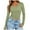 a-Green40392, variant on VNKIDY Women's Solid Color Slim Fit T Shirts Long Sleeve V Neck Stretchy Tees For Casual Daily Outdoor Wear Versatile Tops