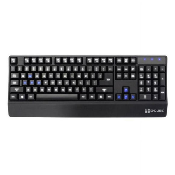 A4tech GKL-58 G-Cube Clavier d'Ordinateur de Jeu Lumineux, Bleu et Blanc
