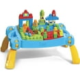 thumbnail image 3 of MEGA BLOKS Building Toy Blocks Discover n Build Activity Table (44 Pieces) for Toddler, 3 of 9