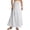 White, variant on Amazhiyu Women's 100% Linen A-line Maxi Skirt with Matching Belt Summer Casual