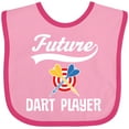 thumbnail image 3 of Inktastic Future Dart Player Boys or Girls Baby Bib, 3 of 4