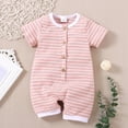 thumbnail image 2 of TOWED22 Baby Boys Girls Romper One-Piece Print Beach Outfit Summer Clothes 0-24 Months Pink,6-9 M, 2 of 4