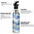 thumbnail image 3 of ALAZA Blue Gold Marble Water Bottle Insulated Flask Stainless Steel Straw Lid 20 oz, 3 of 6