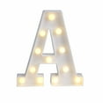 thumbnail image 2 of LED 26 Alfabeto Letra Número Luces Ampersand y Símbolo Amor Corazón Iluminar Lámpara de señal para amor Boda Fiesta en casa Decoración de bar de vacaciones, 2 of 8