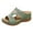 Green, variant on Babysbule Womens Shoes Clearance, 2021 Summer New Women's Shoes Hollow Flower Embroidery Wedge Women's Slippers