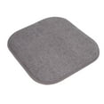 thumbnail image 3 of Alexis Memory Foam No Slip Back 16 x 16 Chair Pad Cushion 6 Pack - Gray-Silver, 3 of 6