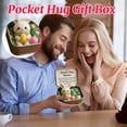 thumbnail image 4 of 3.94 Inch Easter Pocket Hug Gift Box, Mini Plush Hug in a Box with Message Card, Cute Easter Basket Stuffer, Thoughtful Easter Gifts, 4 of 5
