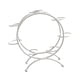 thumbnail image 5 of Soporte de bola de cristal Hugo Base de Metal Plata, 5 of 10