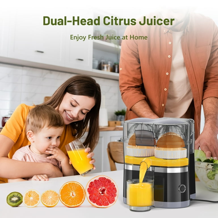 Electric Citrus Juicer, Dual-Head Orange Juicer Squeezer with