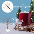 thumbnail image 3 of FENGGUIQU 4Pcs Lighted Birch Tree Coffee Plastic Decorative Mini Snow Frost Trees For Winter Wonderland, 3 of 7